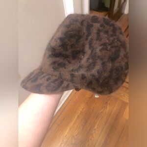 Betmar new york leopard chetah angora hat